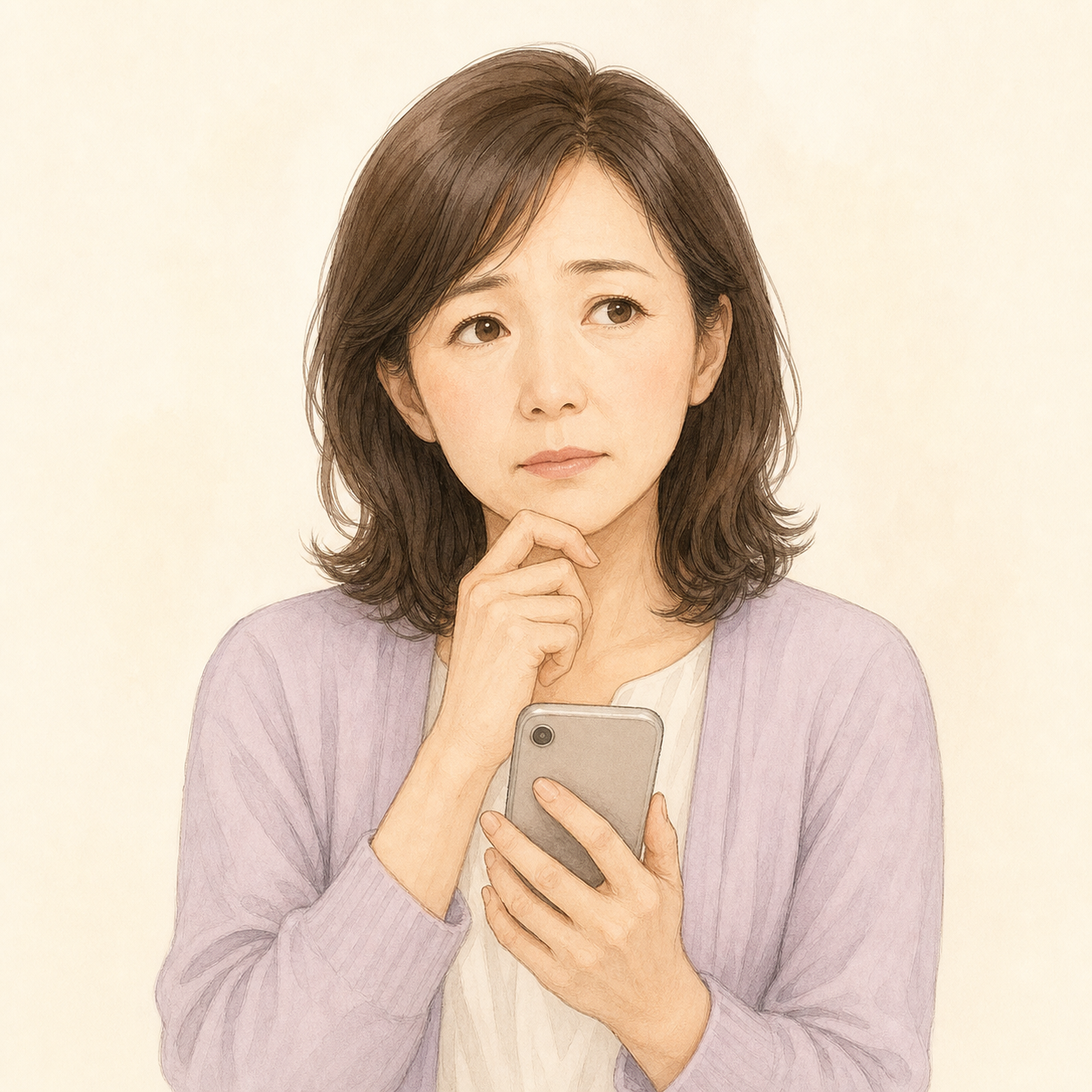 ヴェルニの登録前に不安を感じる40代女性A